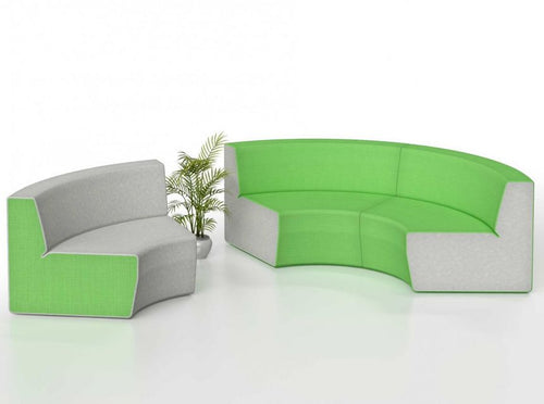 Blinc Low Back Curved Modular Seat