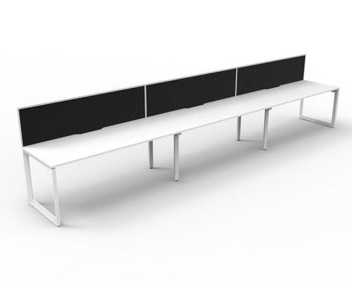Deluxe Rapid Infinity Loop Straightline Singlesided 3 Person Workstation