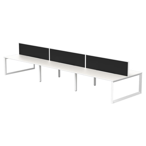 Quantum Six Person Back to Back Workstation