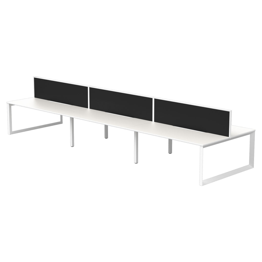 Quantum Six Person Back to Back Workstation