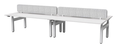 Strata Doublesided Electric Height Adjustable 4 Person Workstation