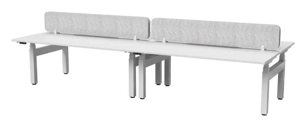 Strata Doublesided Electric Height Adjustable 4 Person Workstation